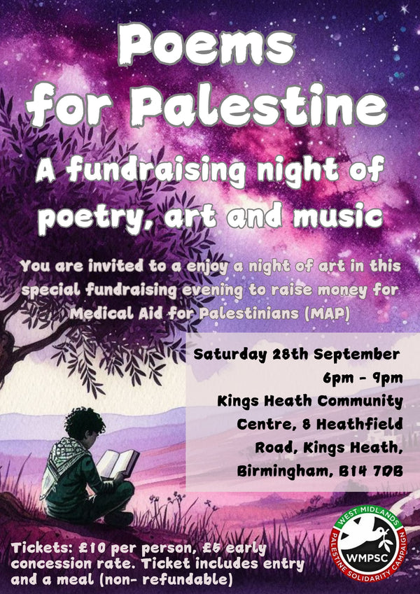 Poems for Palestine fundraiser