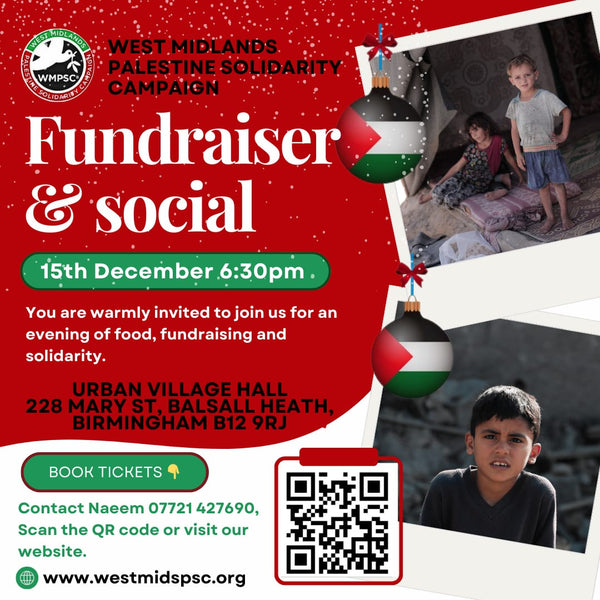 Fundraiser and Social for Palestine December 24